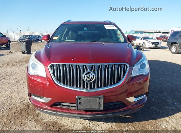 5GAKRCKD9GJ268745 2016 BUICK ENCLAVE Maroon Вид задньої частини салону