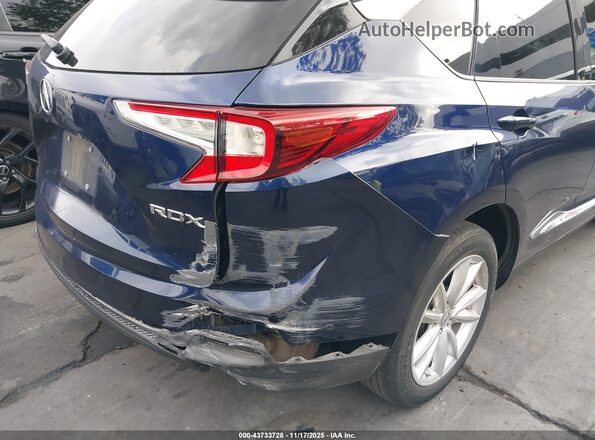5J8TC1H37LL017567 2020 ACURA RDX Blue ხელსაწყოთა პანელის ხედი