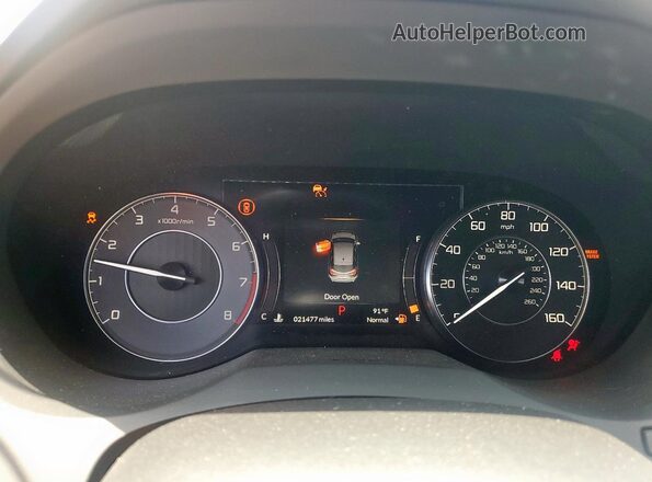 5J8TC1H56PL005398 2023 ACURA RDX White Widok zestawu wskaźników
