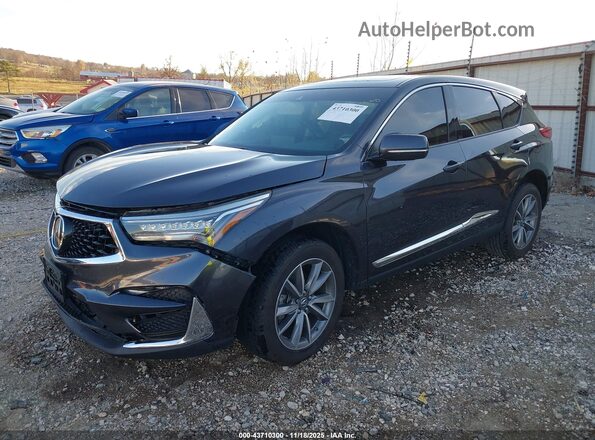 5J8TC1H5XLL002398 2020 ACURA RDX Gray წინა მარცხენა ხედი სამი მეოთხედიდან
