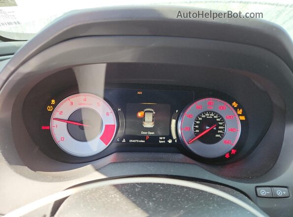 5J8TC1H69ML011894 2021 ACURA RDX Blue Instrument cluster view