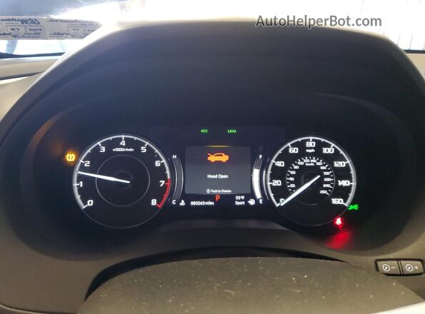 5J8TC2H34LL026412 2020 ACURA RDX Black ხელსაწყოთა პანელის ხედი