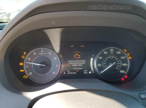 5J8TC2H57ML020901 2021 ACURA RDX Blue Սարքավորումների վահանակի տեսք