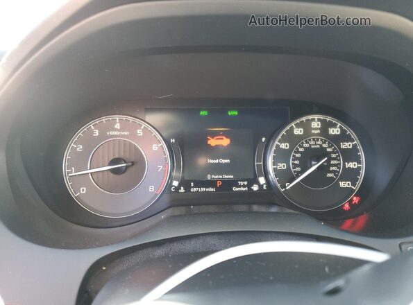5J8TC2H57ML033616 2021 ACURA RDX White ხელსაწყოთა პანელის ხედი
