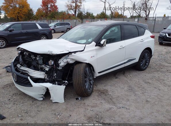 5J8TC2H8XPL010202 2023 ACURA RDX White წინა მარცხენა ხედი სამი მეოთხედიდან