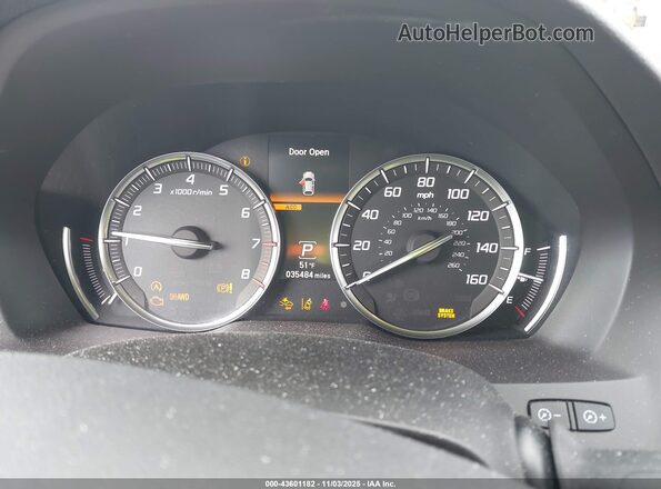 5J8YD4H84LL033449 2020 ACURA MDX White უკანა სავარძლების ხედი