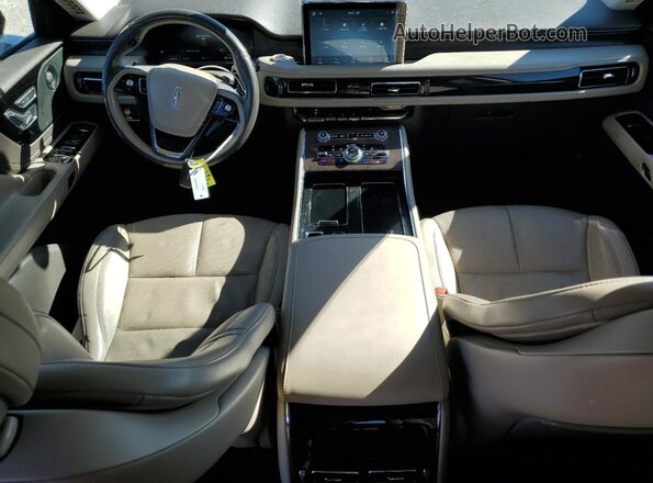 5LM5J7WC0LGL17150 2020 LINCOLN AVIATOR Tan Dashboard view
