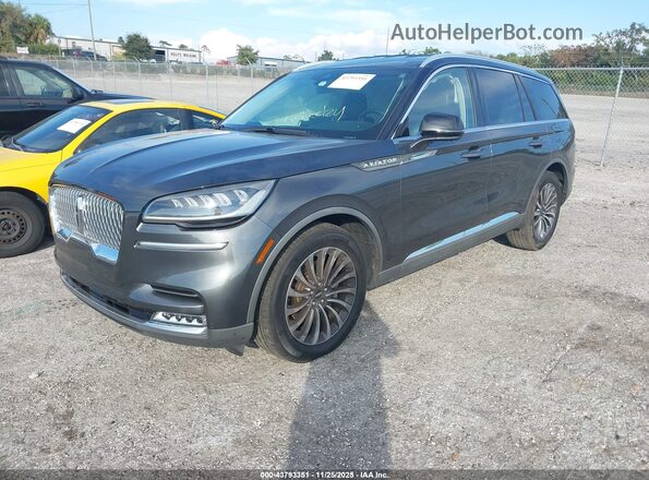 5LM5J7WC1LGL29095 2020 LINCOLN AVIATOR Gray Vista tres cuartos delantera izquierda