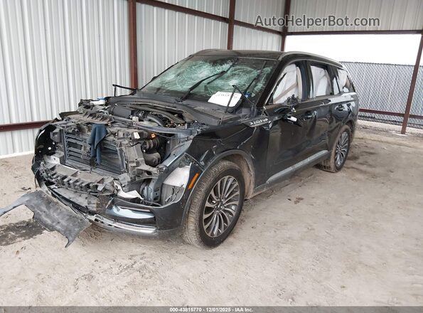 5LM5J7WC4NGL03142 2022 LINCOLN AVIATOR Black Przód lewy