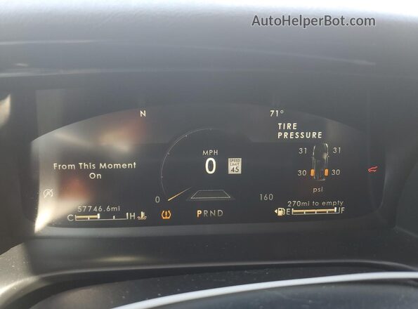 5LM5J7WC4NGL04100 2022 LINCOLN AVIATOR Белый Вид щитка приборов