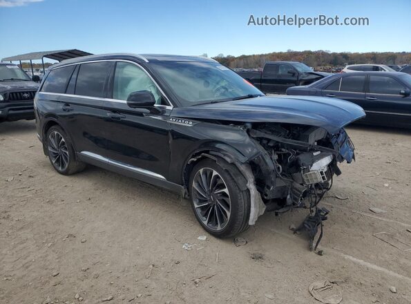 5LM5J7WC5MGL06811 2021 LINCOLN AVIATOR Black Przód prawy
