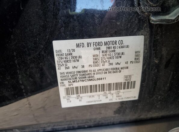 5LM5J7WC5MGL06811 2021 LINCOLN AVIATOR Black Widok komory silnika