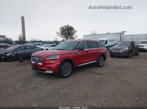 5LM5J7XC0LGL01867 2020 LINCOLN AVIATOR Red Przód lewy