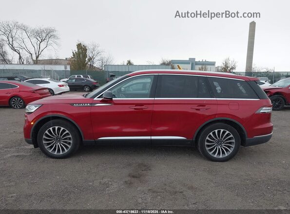 5LM5J7XC0LGL01867 2020 LINCOLN AVIATOR Red Widok wnętrza 360 stopni