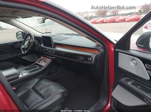 5LM5J7XC0LGL01867 2020 LINCOLN AVIATOR Red Widok wnętrza z przodu