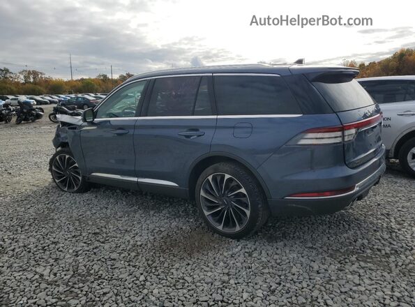 5LM5J7XC2MGL12628 2021 LINCOLN AVIATOR Blue Задня ліва чверть