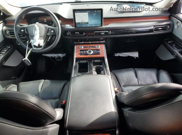 5LM5J7XC2MGL12628 2021 LINCOLN AVIATOR Blue Вид панелі приладів