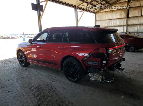 5LM5J7XC2SGL04641 2025 LINCOLN AVIATOR Red Задня ліва чверть