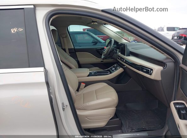 5LM5J7XC3RGL03086 2024 LINCOLN AVIATOR Tan წინა სალონის ხედი