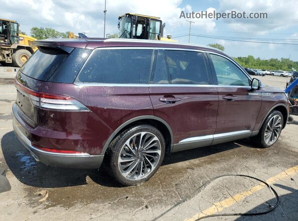 5LM5J7XC3RGL04240 2024 LINCOLN AVIATOR Темно-бордовый Задняя правая четверть