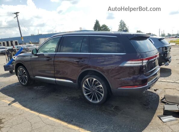 5LM5J7XC3RGL04240 2024 LINCOLN AVIATOR Темно-бордовый Задняя левая четверть