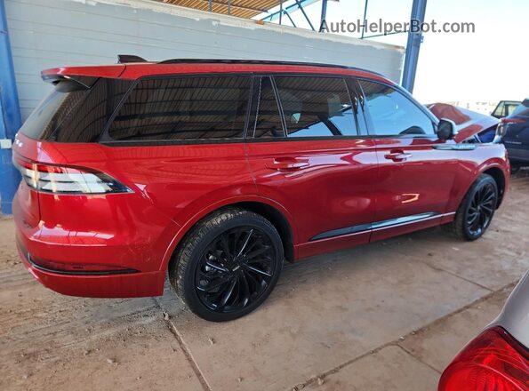 5LM5J7XC7SGL19717 2025 LINCOLN AVIATOR Red Tył prawy