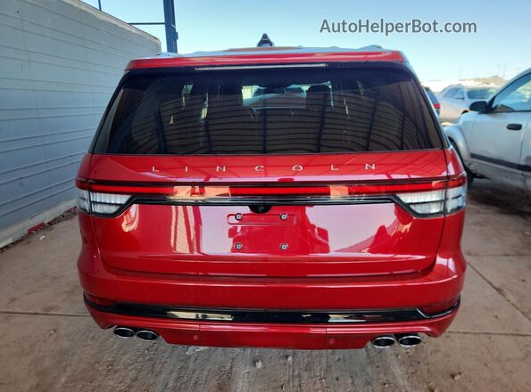 5LM5J7XC7SGL19717 2025 LINCOLN AVIATOR Red Widok z tyłu