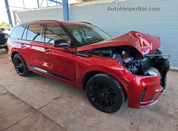5LM5J7XC7SGL19717 2025 LINCOLN AVIATOR Red Przód prawy