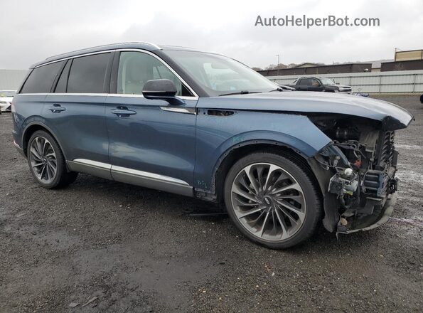 5LM5J7XC8LGL10994 2020 LINCOLN AVIATOR Blue Առջևի աջ