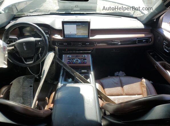 5LM5J7XC9MGL05708 2021 LINCOLN AVIATOR White Вид панелі приладів