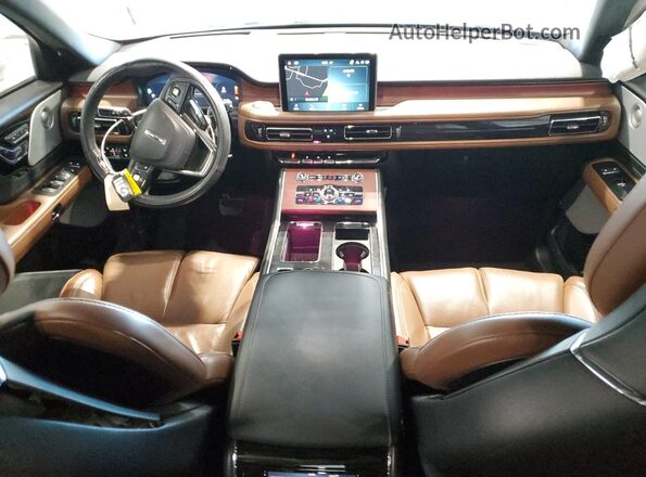 5LM5J7XC9MGL12948 2021 LINCOLN AVIATOR White Dashboard view