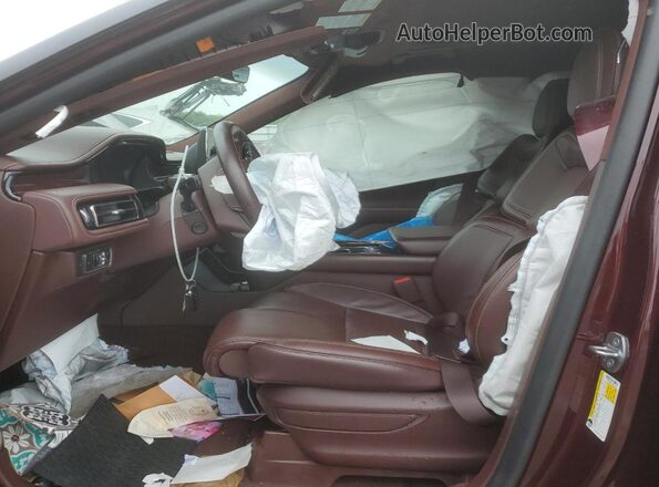 5LM5J9XC3MGL14528 2021 LINCOLN AVIATOR Maroon Вид салону спереду
