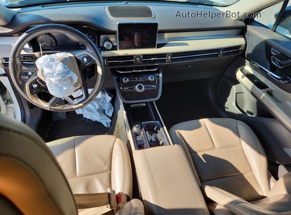 5LMCJ1C94LUL14265 2020 LINCOLN CORSAIR White Dashboard view