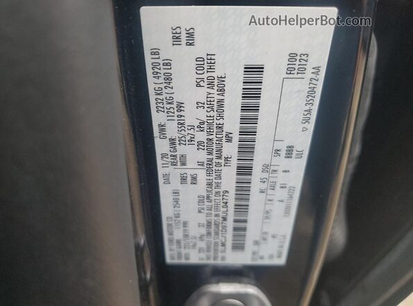 5LMCJ1D97MUL04779 2021 LINCOLN CORSAIR Black Вид підкапотного простору