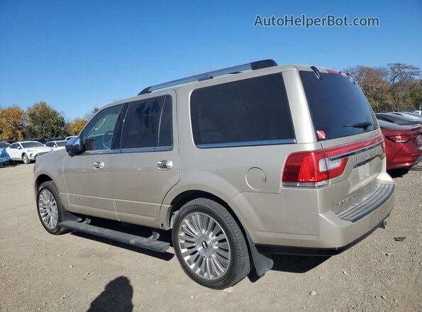 5LMJJ2LT2HEL09916 2017 LINCOLN NAVIGATOR Желто-коричневый Задняя левая четверть