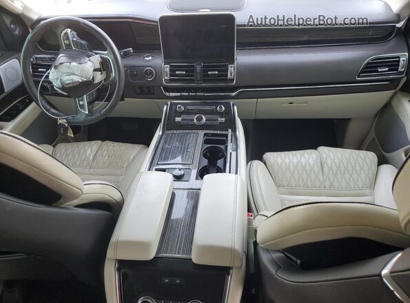 5LMJJ2TT5MEL05935 2021 LINCOLN NAVIGATOR Gray Widok deski rozdzielczej