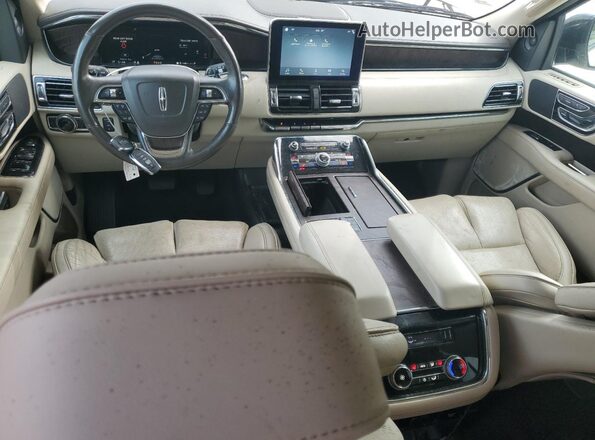 5LMJJ3HT0JEL05240 2018 LINCOLN NAVIGATOR Beige Widok deski rozdzielczej