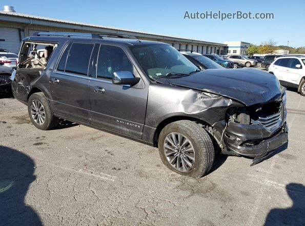 5LMJJ3HT5GEL11284 2016 LINCOLN NAVIGATOR Gray Front right