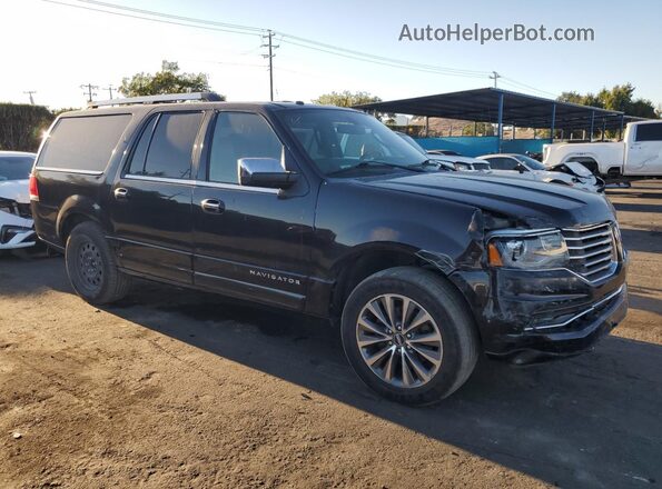5LMJJ3HT8GEL08184 2016 LINCOLN NAVIGATOR Black Przód prawy