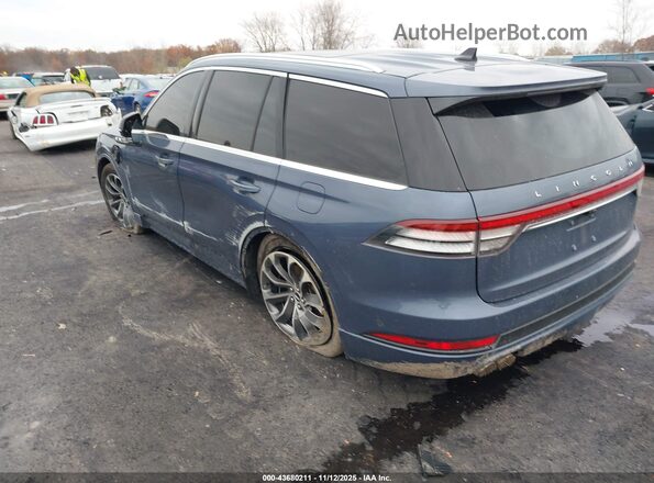 5LMYJ8XY3MNL01664 2021 LINCOLN AVIATOR Синий Задняя левая четверть