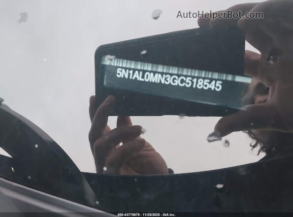 5N1AL0MN3GC518545 2016 INFINITI QX60 Blue Vista del compartimento del motor