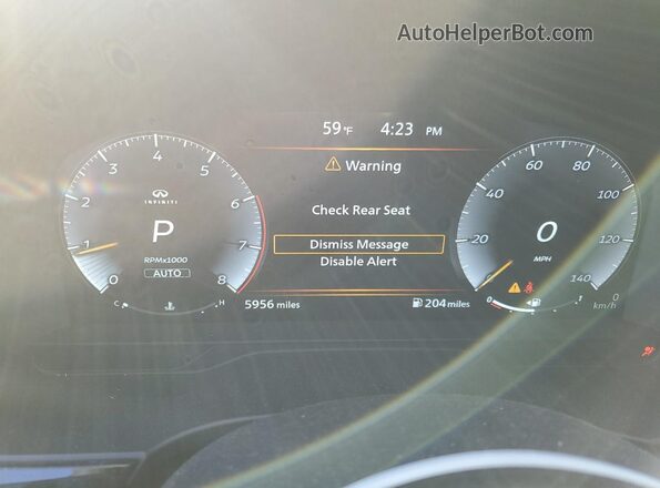 5N1AL1FS4SC340212 2025 INFINITI QX60 Gray Вид щитка приладів