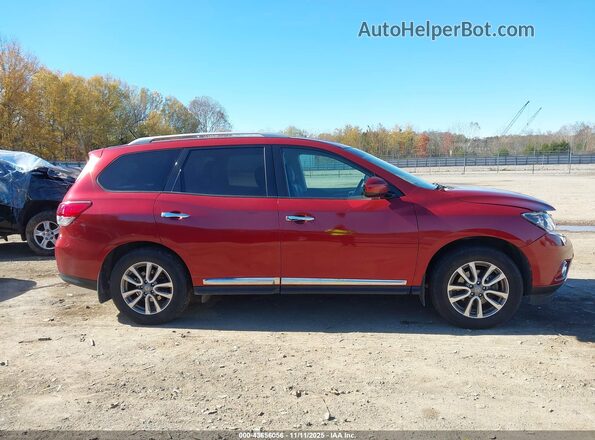 5N1AR2MM7GC655411 2016 NISSAN PATHFINDER Red Rear interior view