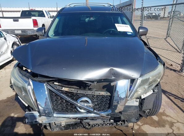 5N1AR2MN3GC643006 2016 NISSAN PATHFINDER Gray Widok wnętrza z tyłu