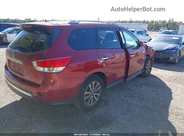 5N1AR2MN8GC607828 2016 NISSAN PATHFINDER Красный Задняя правая четверть