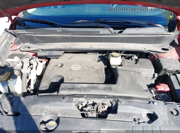 5N1AR2MN8GC607828 2016 NISSAN PATHFINDER Красный Вид сзади