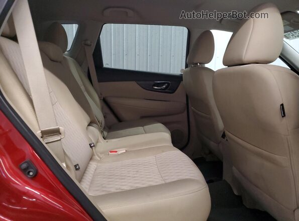 5N1AT2MT2JC748501 2018 NISSAN ROGUE Red Widok wnętrza z tyłu