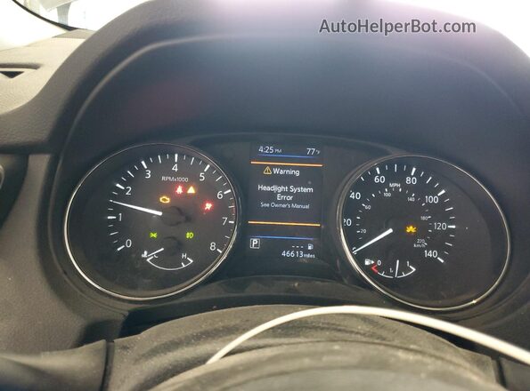 5N1AT2MV2KC787432 2019 NISSAN ROGUE Серебряный Вид щитка приборов