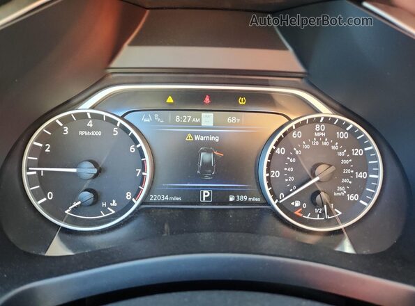 5N1AZ2CS9MC123220 2021 NISSAN MURANO Black Widok zestawu wskaźników