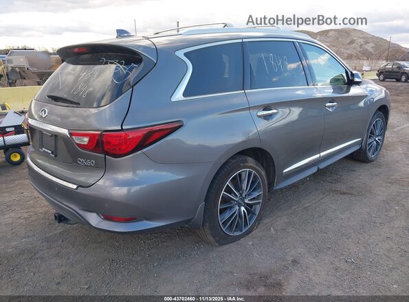5N1DL0MM1HC528352 2017 INFINITI QX60 Серый Задняя правая четверть